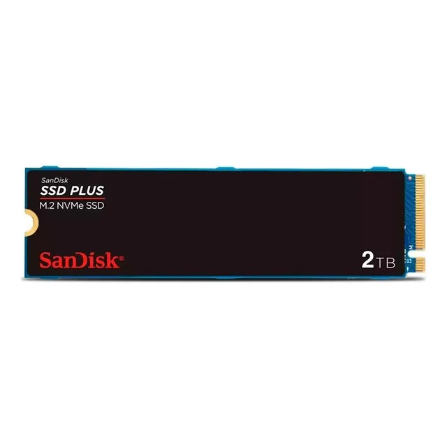 Disco Duro Ssd Interno Sandisk Plus M.2 Nvme 2 Tb Gen 3.0 Negro