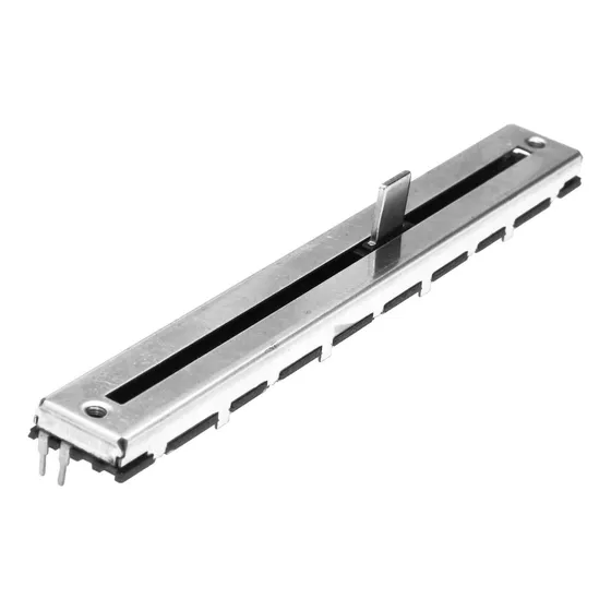 1 Potenciometro Deslizante A10k X2 - 128mm (duplo) + 1 Knob