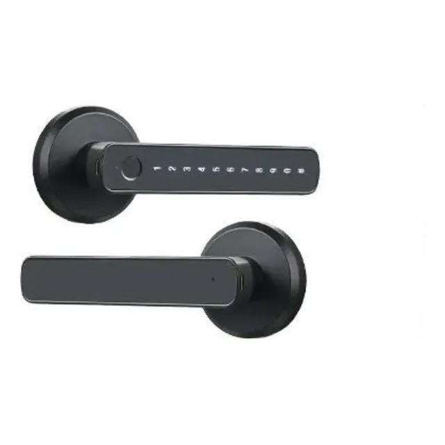 Contraseña y llave de cerradura de puerta con aplicación inteligente Tuya Digital