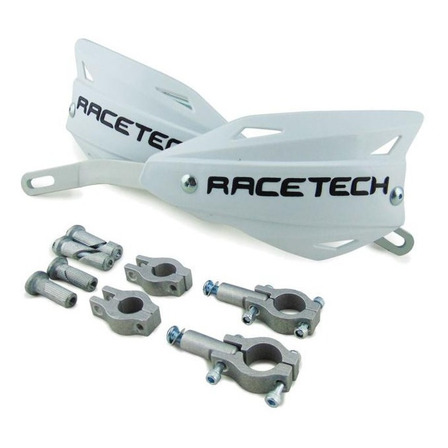 Cubremanos Racetech Vertigo Aluminio Color Blanco Universal Cubremanos Racetech Vertigo Aluminio Color Blanco Universal
