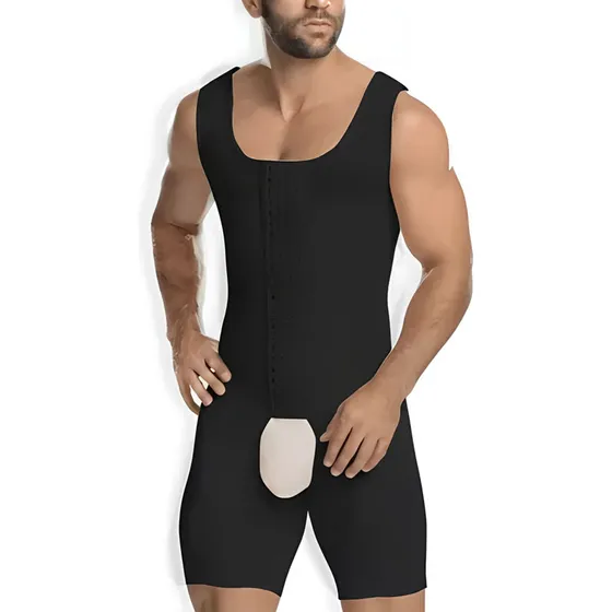 Faja Completa Para Caballeros Tipo Bermudas O Short Negro