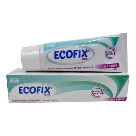 Crema Adhesiva Para Prótesis Dentales Ecofix 40 Gr