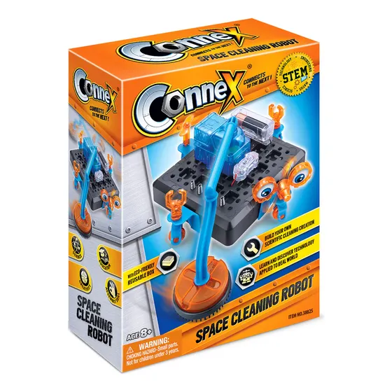 Experimento De Juguete Niños Stem Robot Aspiradora Ciencia Color Azul