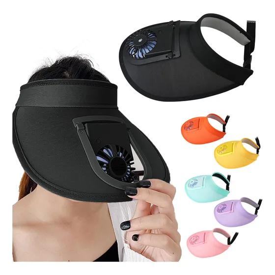 Gorra Ventilador Visera Solar: Sombrero Carga Usb Para Golf