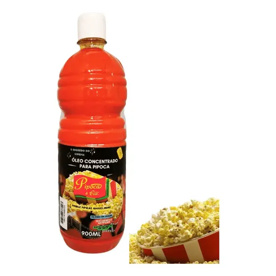 Óleo Concentrado Sabor Manteiga Pipoca De Cinema 900ml
