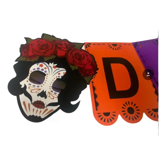 Guirnalda Banderin Dia De Muertos Halloween