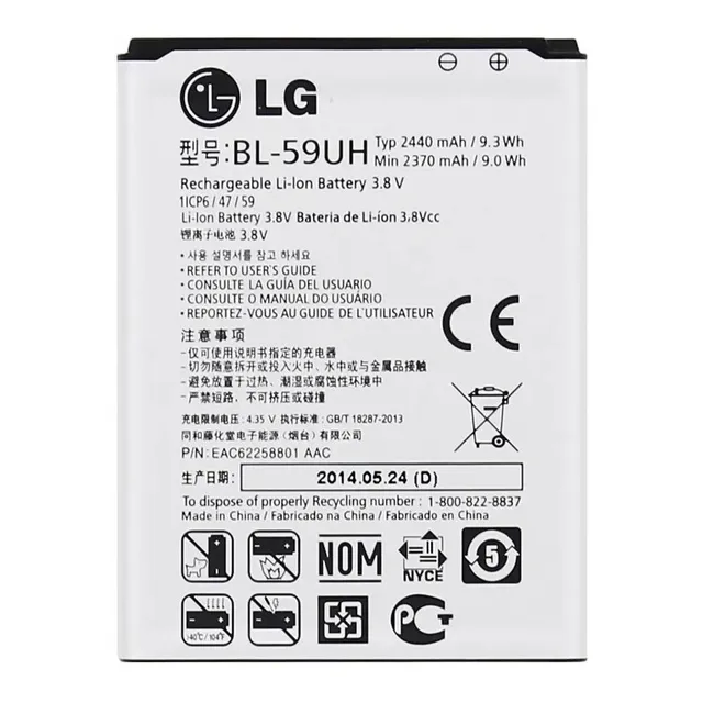 Bateria LG Optimus G2 Mini D620 D618 F70 D315 D410 Bl59uh