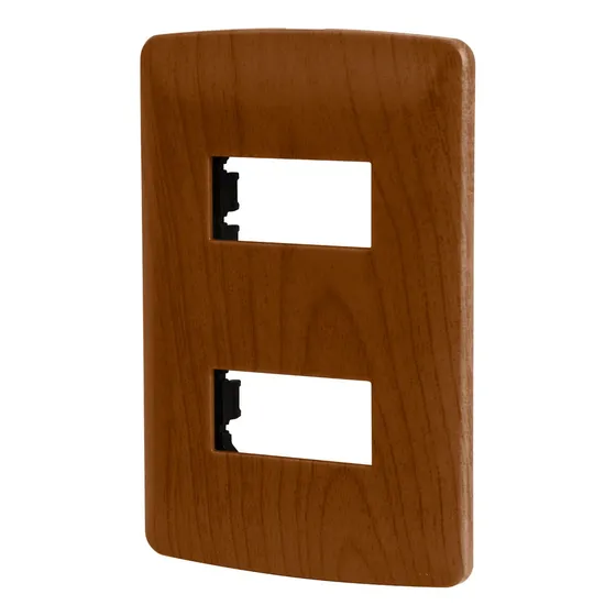 Placa 2 Ventanas Plastica Madera Voltech 46393 Corriente nominal 0 A Voltaje nominal 0V
