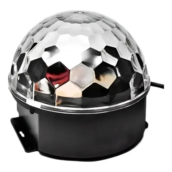 Media Esfera Luces Audioritmicas Bola  Led Rgb Boliche Dj
