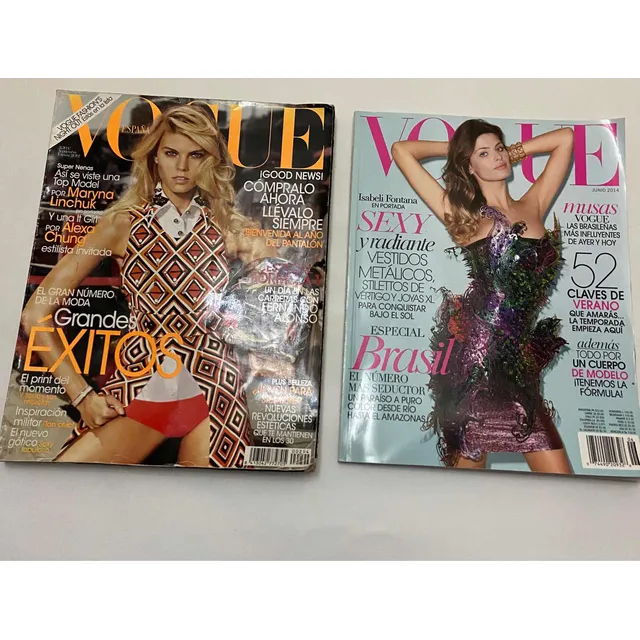 Revista Vogue En Español Jun 2014 Sept 2012 Precio Por Dos