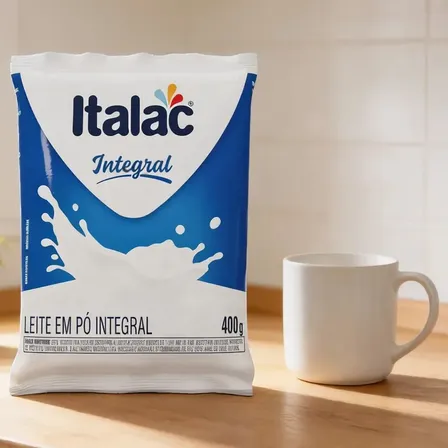 Leite Em Pó Integral Italac Pacote com 400g