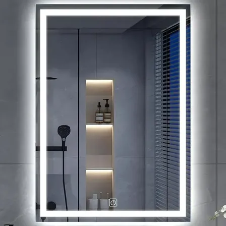 Espejo Luz Led Touch Pared Tocador Baño Vestidor 3 Luces Blanco-1