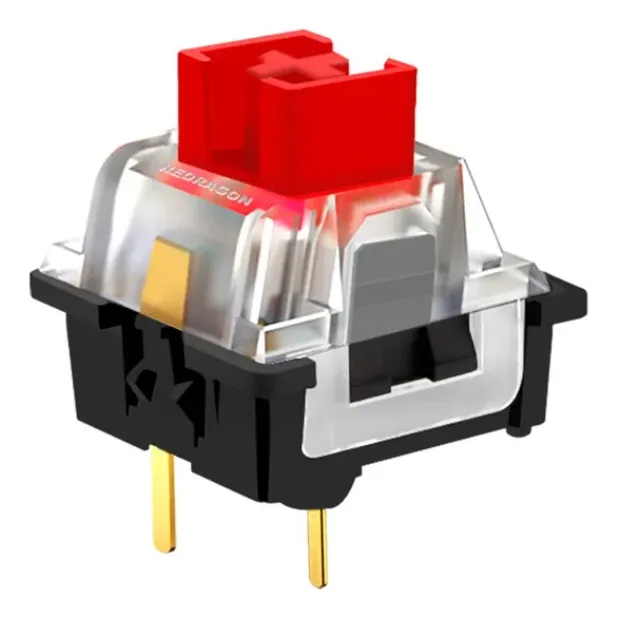 Pack 10 Switch Redragon Mecánicos Outemu Red Retroiluminado