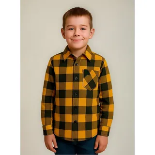 Camisa Quadriculada Menino Juvenil Longa Bolsos Flanelada Camisa Quadriculada Menino Juvenil Longa Bolsos Flanelada