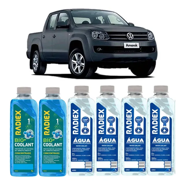 6 Litros Aditivo Radiador Para Arrefecimento Amarok