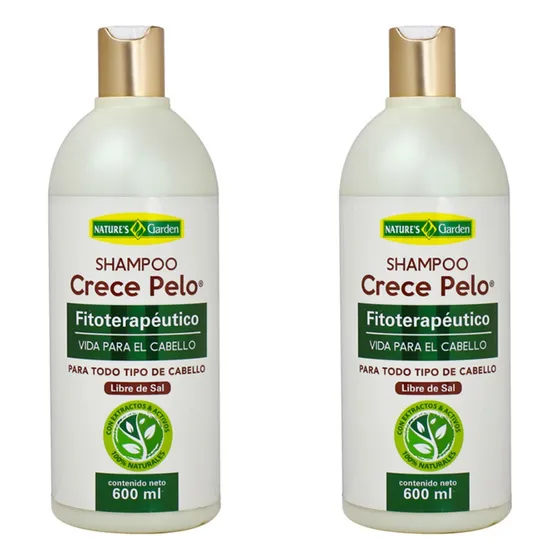Shampoo Crece Pelo Natural Promocion 2 Botellas