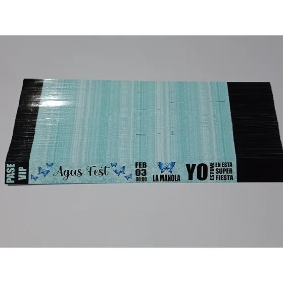 100 Pulseras Vip Personalizadas,para Todo Tipo De Evento.