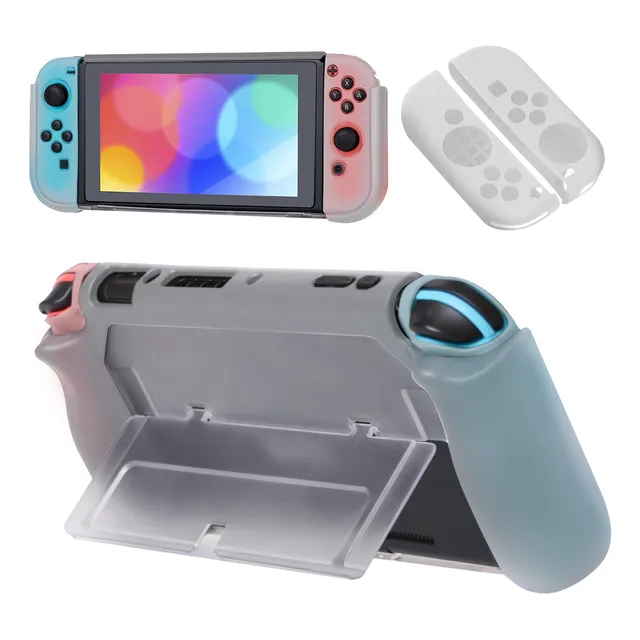 2en1 Carcasa Protector Tpu Y Pc Para Nintendo Switch Oled