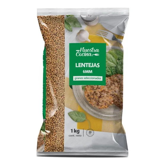 Lentejas Nuestra Cocina 6 Mm 1 Kg