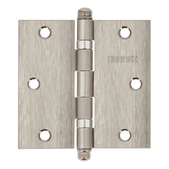 Bisagra Cuadrada Acero Inox., 3 1/2 PuLG., Hermex
