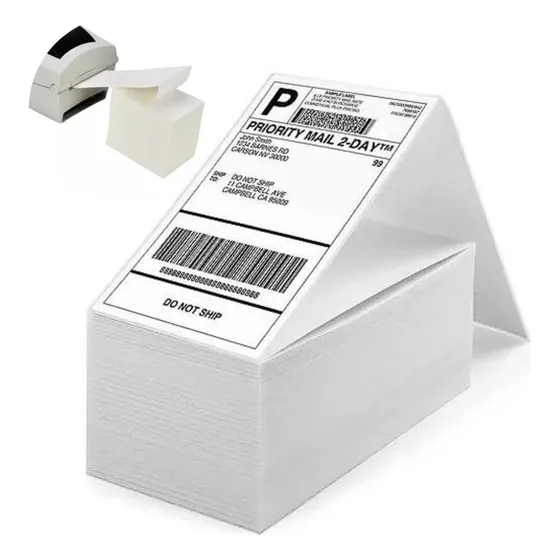 1.000 Etiqueta Térmica Sem Rolo 10x15 /100x150 Formato Resma Cor Branco