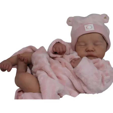 Bebê Reborn Realista Menina Enxoval Luxo Dormindo
