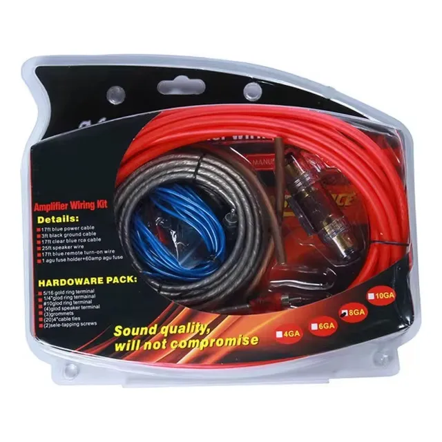 Cableado De Audio Para Plantas Altavoz Subwoofer 8ga 2000w