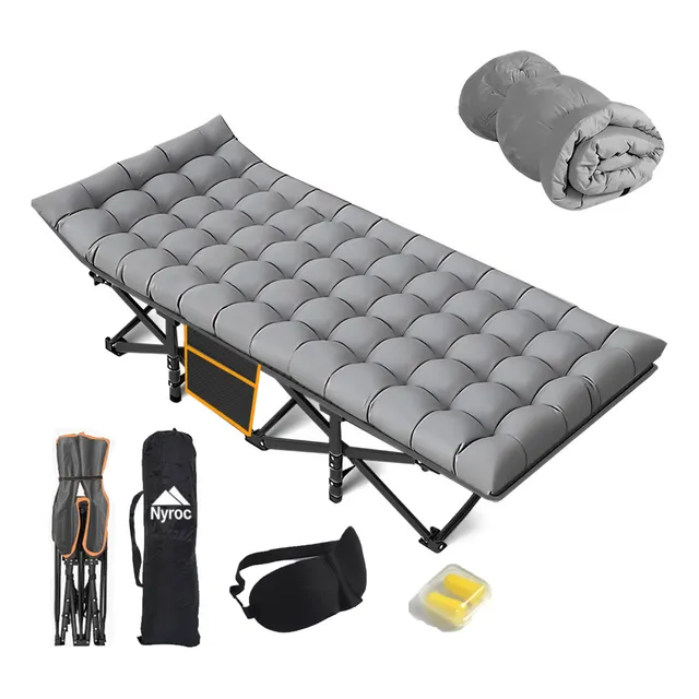 Catre Plegable Reforzado Economico Con Colchón Para Camping