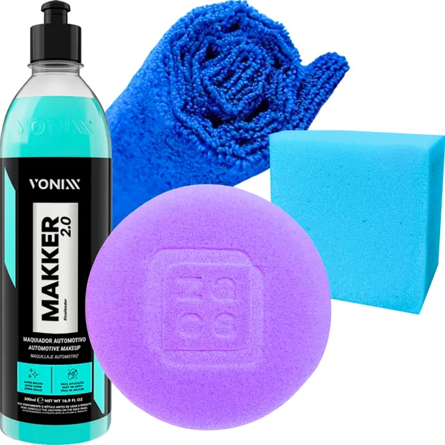Makker Maquiador Automotivo Vonixx Aplicador Pano Microfibra