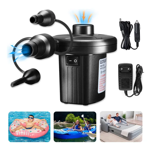 Bomba De Aire Eléctrica Portátil Piscina Colchone Inflable