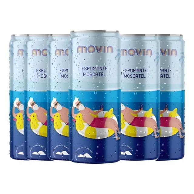Espumante Moscatel Movin 269ml - Box 6 Latas