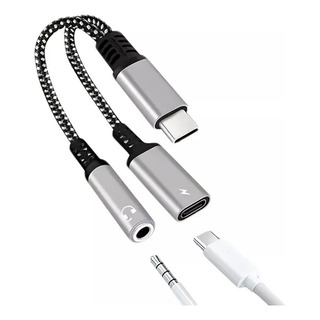 Adaptador Audifonos Convertidor Usb Tipo C A Auxiliar 3.5 Mm Adaptador Audifonos Convertidor Usb Tipo C A Auxiliar 3.5 Mm
