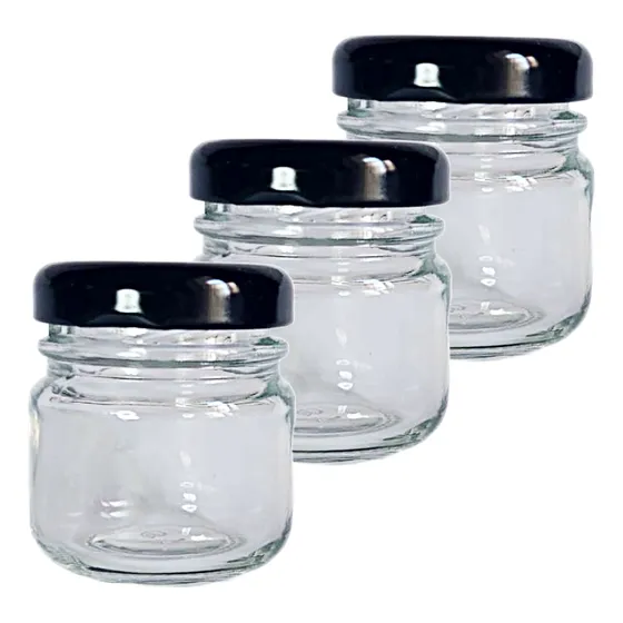 50 Mini Pote De Vidro 40ml Velas Artesanato Lembrancinhas