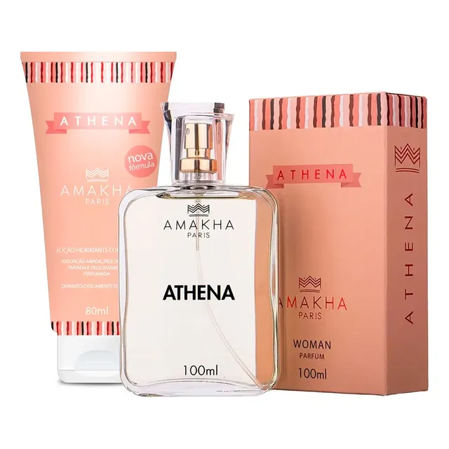 Kit Essencial Athena - Perfume Feminino 100ml + Hidratante