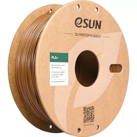 Esun filamento 3d pla+ de 1.75mm 1kg brown