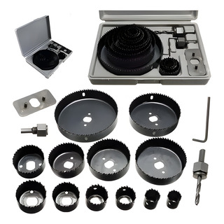 Broca Perforadora Sierra Sacabocado Madera Copa Circular Kit Broca Perforadora Sierra Sacabocado Madera Copa Circular Kit