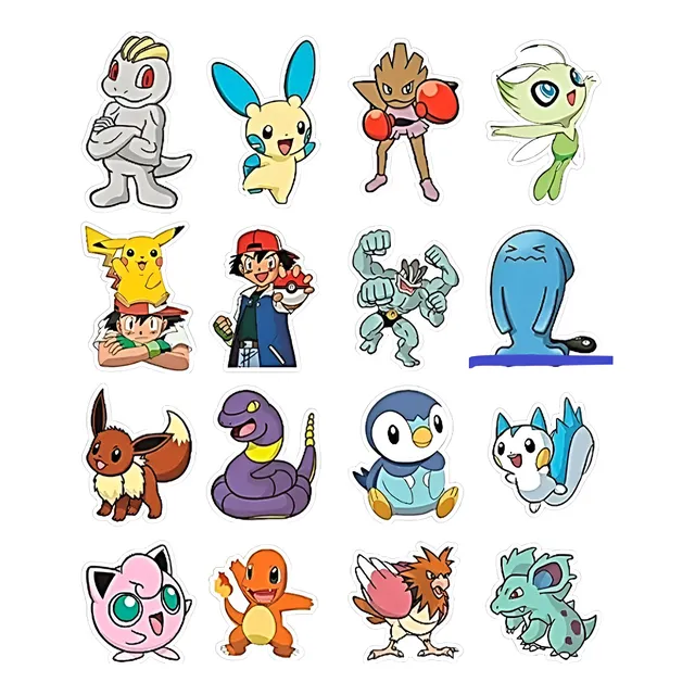 Stickers Calcomanias Pokemón Pack 27 Unidades