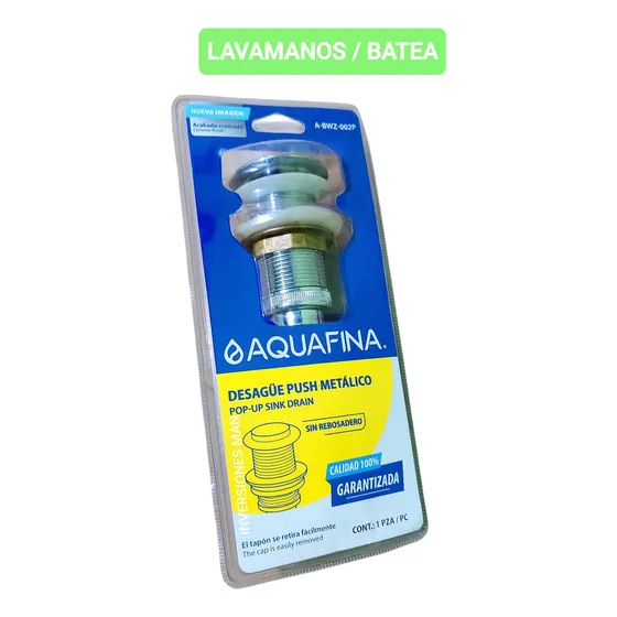 Desague Bajante Largo Para Lavamanos Batea Metálico Cromado