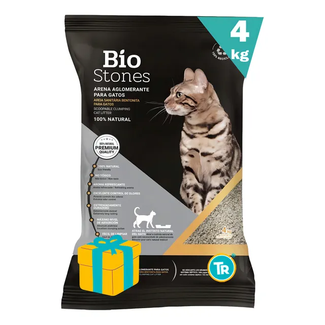 Sanitario Aglomerante Bentonita Bio Stones