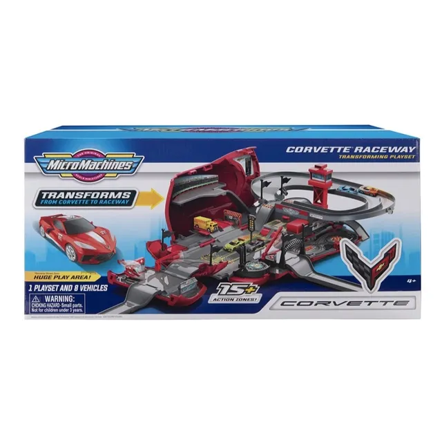Micro Machines Corvette De 36 Cm Convertible En Pista