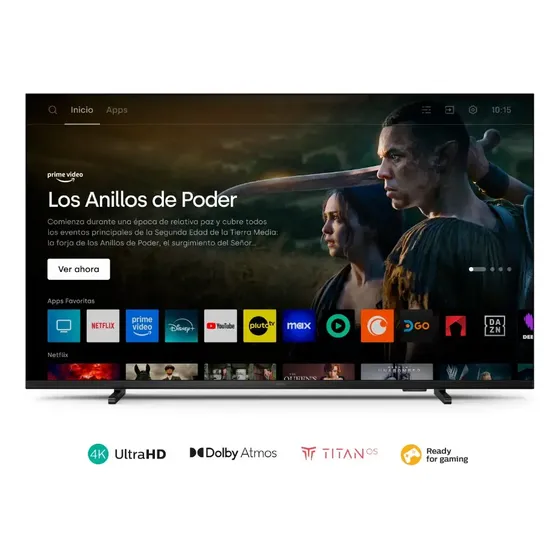 Smart Tv 55 4k Led 55pud7309/77 Color negro 220v Philips