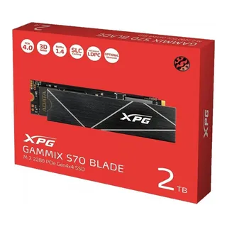 Ssd M.2 2280 2tb 3d Nand Adata Gammix S70 Blade Nvme Ger4 Ssd M.2 2280 2tb 3d Nand Adata Gammix S70 Blade Nvme Ger4