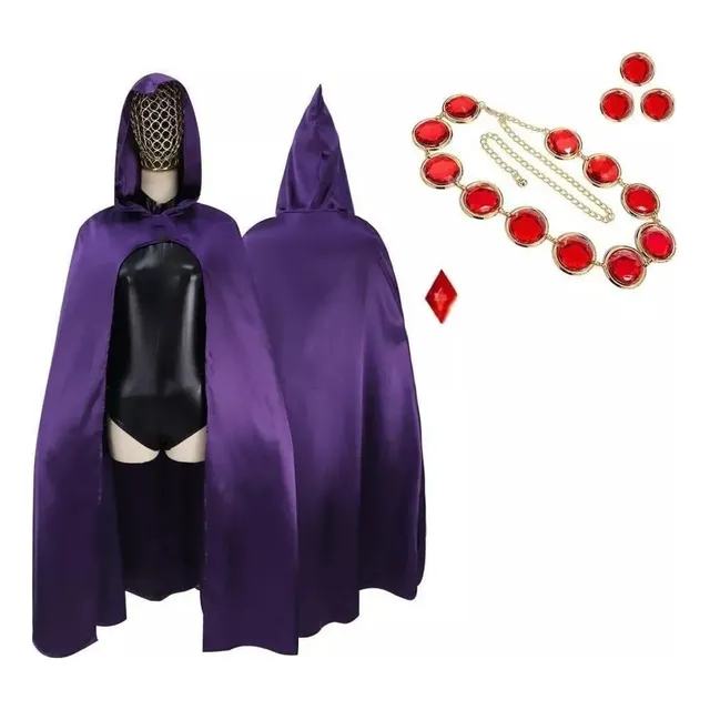 Disfraz De Raven Belt Teentitans Para Mujer,capa Halloween