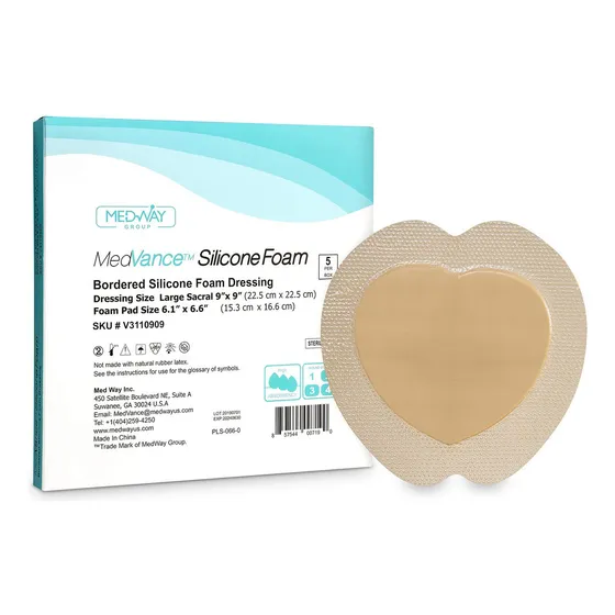 Medvancetm Silicone - Bordered Silicone Adhesive Foam Dressi