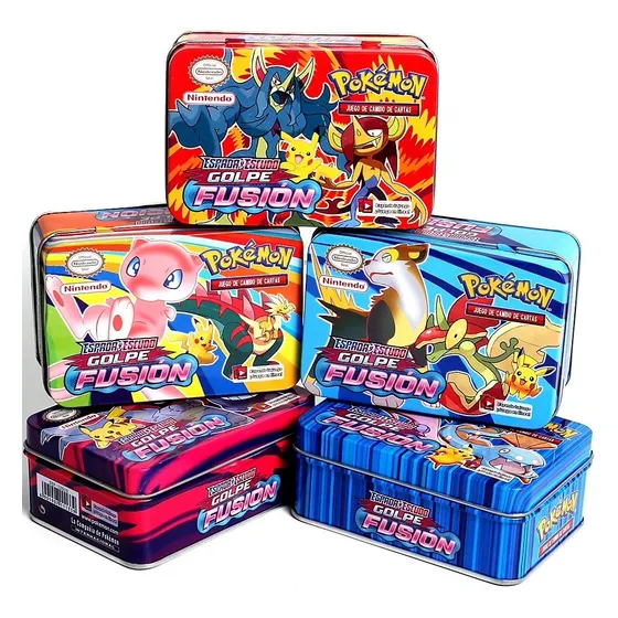 Pokemon Tcg Cartas De Pokemon Golpe Fusion Con Caja Metalica
