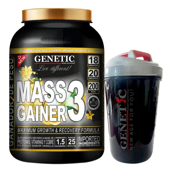 Rápido Ganador De Masa Muscular Mass Gainer Shaker Genetic