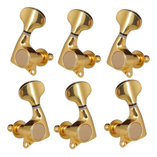 6 Piezas Locking Tuners Cabezas De Máquina Tuning Pegs 6 Piezas Locking Tuners Cabezas De Máquina Tuning Pegs