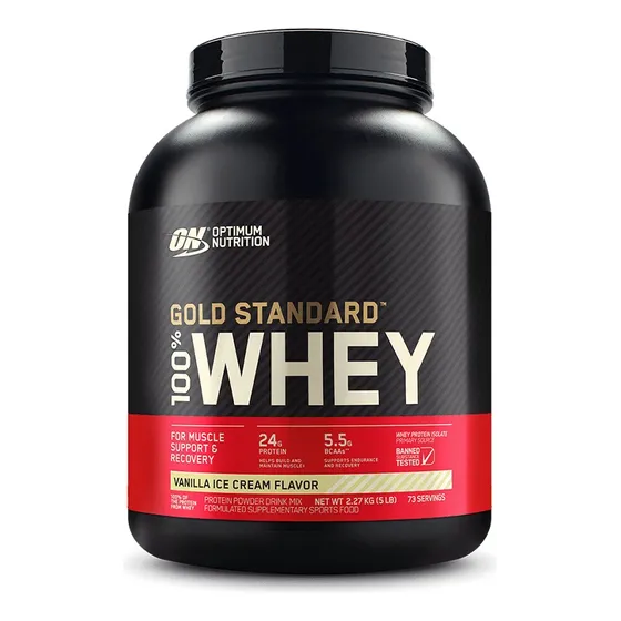 Optimum Nutrition - Gold Standard 100% Whey - 2,27kg - Sabor Vanilla Ice Cream