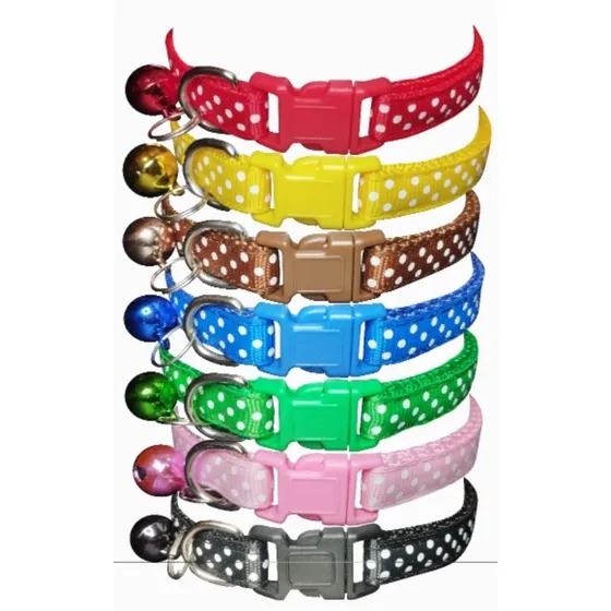 Collar Para Gatos Y Perros Con Campana X 12 Unidades