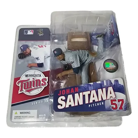 Johan Santana Minnesota Twins Uniforme Gris Mcfarlane